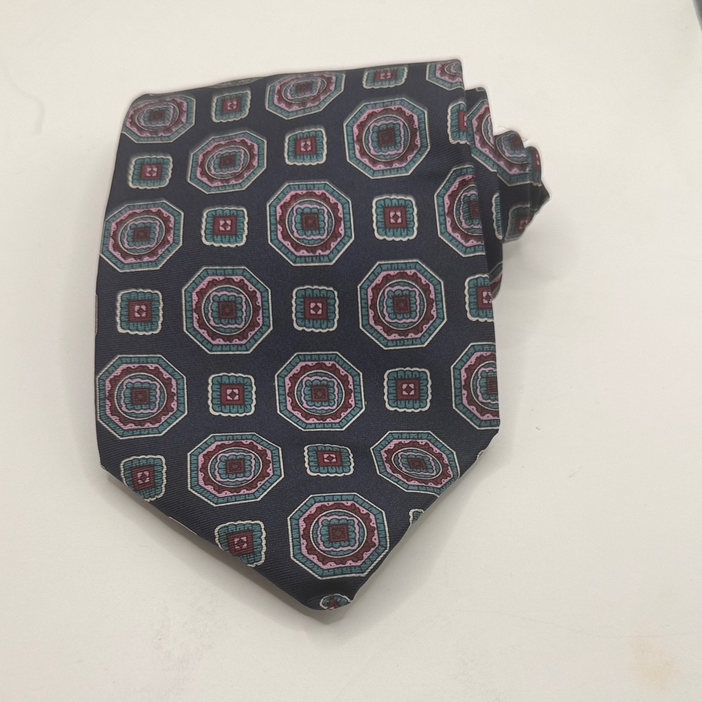 Pierre Balmain Geometric‎ Navy Tie